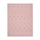 LÄSSIG Babystrickdecke Kuscheldecke Babydecke gestrickt 100% Bio Baumwolle GOTS/Knitted Blanket Dots dusty pink