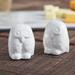 Crowland Salt & Pepper Shaker Set Ceramic in White Laurel Foundry Modern Farmhouse® | 2.2 H x 1.8 W x 1.4 D in | Wayfair