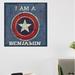 Courtside Market Superhero Personalized Wall Decal Canvas/Fabric in Black | 24 H x 24 W in | Wayfair DEC-J265P-24x24