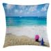 East Urban Home Happy Birthday Indoor/Outdoor 36" Throw Pillow Cover Polyester | 36 H x 36 W x 0.1 D in | Wayfair 87B41925FBDB4E47BEB49CB6C6B1A307