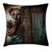 East Urban Home Zombie Indoor/Outdoor 28" Throw Pillow Cover Polyester | 28 H x 28 W x 0.1 D in | Wayfair 4D42B055CB164FA49BBBFBE72BE980EA