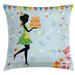 East Urban Home Happy Birthday Indoor/Outdoor 36" Throw Pillow Cover Polyester | 36 H x 36 W x 0.1 D in | Wayfair 6E871DE68C01495680570327AFCE0201