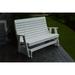 A&L Furniture Outdoor Gliding Plastic Bench in Gray/White | 41 H x 52 W x 27 D in | Wayfair 872-WHITE