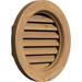 Ekena Millwork Round Wood Gable Vent in Brown | 23" H x 23" W (RO: 18" H x 18" W) | Wayfair GVWRO18X1802SDUWR