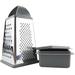 Tovolo Elements Spectrum Diversified 2 Piece Box Grater Set Stainless Steel in Gray | 9.88 H x 5.13 W x 5 D in | Wayfair 61-27299