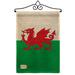 Breeze Decor Wales 2-Sided Burlap 19 x 13 in. Garden Flag in Brown/Green | 18.5 H x 13 W x 0.1 D in | Wayfair BD-CY-GS-108084-IP-DB-02-D-US13-BD