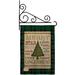 Breeze Decor Oh Christmas Tree 2-Sided Burlap 19 x 13 in. Garden Flag in Brown/Green | 18.5 H x 13 W x 0.1 D in | Wayfair