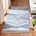 Blue/Navy 0.1181 in Indoor Area Rug - Union Rustic Vedika Southwestern Hand-Tufted Wool Navy/Ivory Area Rug Wool | 0.1181 D in | Wayfair