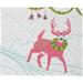 East Urban Home Holiday Deer Plush Throw Microfiber/Fleece/Microfiber/Fleece in White | 60 W in | Wayfair 51888-flelar