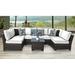 Lark Manor™ Aelwen 7 Piece Rattan Sectional Seating Group w/ Cushions Synthetic Wicker/All - Weather Wicker/Wicker/Rattan in Brown | Outdoor Furniture | Wayfair