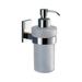 Orren Ellis Dowsing Wall Mount Soap Dispenser Glass in Gray | 6.61 H x 2.72 W x 4.33 D in | Wayfair 7881-13