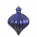 The Holiday Aisle® 6" Matte Onion Drop Christmas Ornament Plastic in Blue | 6 H x 6 W x 6 D in | Wayfair 6126E891598D499AAEC1D2B9D51AFEFE