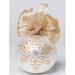 The Holiday Aisle® Sparkly Snowflake Ball Ornament Glass in Gray/Yellow | 6 H x 4 W x 4 D in | Wayfair 0FF691BD60164905A2AF201496BA32F8