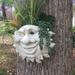 HomeStyles Muggly's The Face Mr. Sun Shine Tree & Patio Statue Planter Fiberglass/Resin//Concrete/Stone in White | 10 H x 13 W x 5 D in | Wayfair
