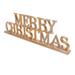 The Holiday Aisle® Merry Christmas Wood Holiday Decor Wood in Brown | 5 H x 15.75 W x 1.2 D in | Wayfair B955730F276A4E0EB9A5C8A0404A6B40