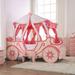 Zoomie Kids Garlington Twin Car Bed in Pink | 67 H x 56 W x 90.5 D in | Wayfair 93E5797A416447E79CDC79D846B81F97