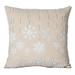 The Holiday Aisle® Nixon Let It Snow Cotton 17.7" Throw Pillow Polyester/Polyfill/Cotton | 17.7 H x 17.7 W x 0.5 D in | Wayfair