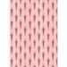 Pink/Red 24 x 0.35 in Indoor Area Rug - East Urban Home Floral Red/Pink Area Rug Polyester/Wool | 24 W x 0.35 D in | Wayfair