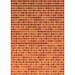 White 24 x 0.35 in Indoor Area Rug - East Urban Home Geometric Orange Area Rug Polyester/Wool | 24 W x 0.35 D in | Wayfair