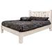 Loon Peak® Homestead Collection Pine Platform Bed Wood in White | 47 H x 81 D in | Wayfair 990FB50486314ED695F575FB82E8AE63