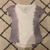 American Eagle Outfitters Tops | American Eagle Tie Dye Tee | Color: Purple/White | Size: Xs