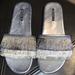 Zara Shoes | Almost New Zara Sandals | Color: Silver/White | Size: 7