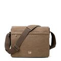 TRP0240 Troop London Classic Canvas Laptop Messenger Bag - Brown