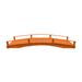 A&L Furniture Garden Bridge, Wood in Brown | 22 H x 142 W x 38 D in | Wayfair 3112-LINDENLEAF