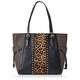 Michael Kors Damen Voyager Tote Mehrfarbig (Brown Multi)