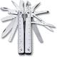 Victorinox Swiss Tool Swiss Army Knife, Large, Multi Tool, 28 Functions, Locking Blade, Case, Silver