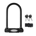 MASTER LOCK Heavy Duty Bike D Lock [Key] [Universal Mounting Bracket] [Certified Bike Lock] [Police Approved] 8195EURDPRO - Ideal for Bike, Electric Bike, Mountain,Folding Bike,Black,210 mm x 110 mm