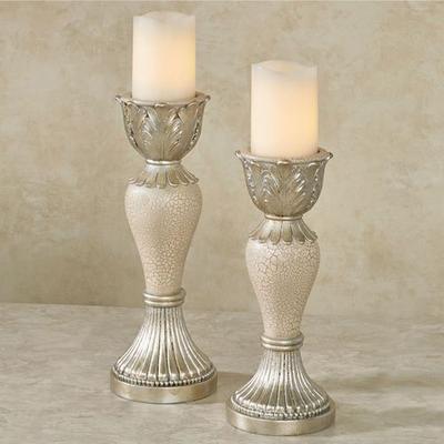 Aurelleigh Candleholders Ivory Set of Two, Set of ...