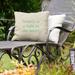 East Urban Home Beauty Inspirational Indoor/Outdoor Throw Pillow Polyester/Polyfill blend in Green/White | 16 H x 16 W x 3 D in | Wayfair