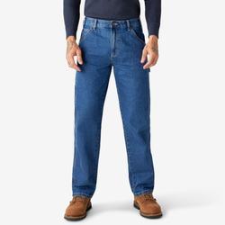 Dickies Men's Relaxed Fit Carpenter Jeans - Stonewashed Indigo Blue Size 44 34 (19294)