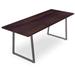 Foundry Select Doron Bar Height Solid Wood Dining Table Wood/Metal in White/Brown | 42 H x 84 W x 36 D in | Wayfair