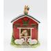 The Holiday Aisle® Farm Animal w/ Barn House Cookie Jar Ceramic in Red | 8.75 H x 6.63 W x 7.38 D in | Wayfair C22AF62CB8034CBB9B286EE290559D8A