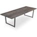 Upper Square™ Clifton Rectangular Solid Wood Table Metal in Gray | 30 H x 96 W x 40 D in | Wayfair 8A83D33E52B04652B2D6E30BABA752A2