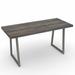 The Twillery Co.® Barwick Bar Height Solid Wood Dining Table Wood/Metal in Gray | 42 H x 120 W x 48 D in | Wayfair BBF1D53299D6413CB53FA521E097533B