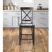 Nantucket Solid Wood Counter Stool in Black - Homestyles Furniture 5033-87