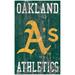 Oakland Athletics 11'' x 19'' Heritage Distressed Logo Sign