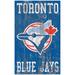 Toronto Blue Jays 11'' x 19'' Heritage Distressed Logo Sign