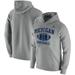 Men's Jordan Brand Heathered Gray Michigan Wolverines Retro Football Club Fleece Pullover Hoodie