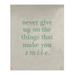 East Urban Home Polyester Handwritten Joy & Perseverance Quote Tapestry Polyester in Green/White | 36 H x 26 W in | Wayfair