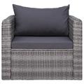 Breakwater Bay Patio Chair w/ Cushion & Pillow Poly Rattan Gray Wood/Wicker/Rattan in Brown/Gray | 24.8 H x 31.5 W x 28.3 D in | Wayfair