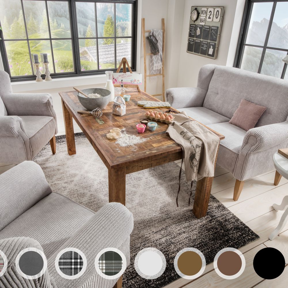 Massivholz »Pavolo« Tischsofa 2-Sitzer / PK K 1630 / Buche wenge