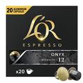 L'OR Espresso Onyx Coffee Pods x20 Intensity 12 (Pack of 10, Total 200 Capsules)