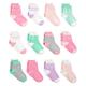 Simple Joys by Carter's Baby Mädchen 12-Pack Crew Infant-and-Toddler-Socks, Rosa/Purpur/Minzgrün, 12-24 Monate (12er Pack)