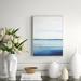 Birch Lane™ Distant Whispers - Floater Frame Painting Print on Canvas in Blue/White | 61 H x 41 W x 2 D in | Wayfair