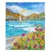 East Urban Home Wildflowers Sea Soft Sherpa Blanket Microfiber/Fleece/Microfiber/Fleece | 68 W in | Wayfair 1EE06FAA51D94071BA546B2120656819