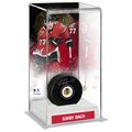 Kirby Dach Chicago Blackhawks Autographed Puck with Deluxe Tall Hockey Case